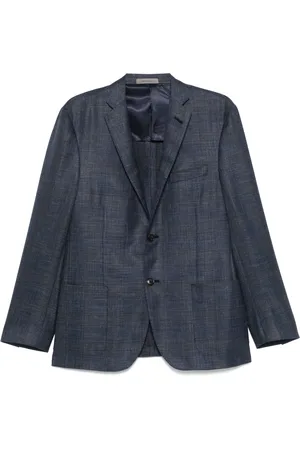 corneliani Garnitury, Mężczyzna, Niebieski, 2XL, Luksusowa Kamizelka z Wełny Jedwabiu Lnu