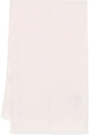 Twin-Set Akcesoria, Kobieta, Różowy, ONE SIZE, Różowy Szal z Rafinowanym Brzegiem