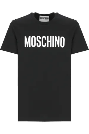 Moschino Koszulki, Mężczyzna, Czarny, L, Czarna Bawełniana Koszulka z Logo