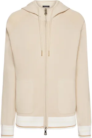 Elena Miro Bluzy, Kobieta, Beżowy, L, Len, Stylowy Maglia top