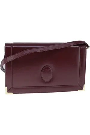 Cartier Pre-owned, Kobieta, Czerwony, ONE SIZE, Skóra, Pre-owned skórzane torby na ramię