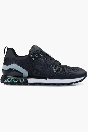 Cruyff Buty, Mężczyzna, Czarny, 42 EU, Sneakers Tech Hex Czarno-Miętowe Mężczyźni