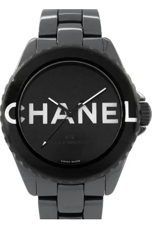 CHANEL Pre-owned, Kobieta, Czarny, ONE SIZE, Pre-owned Fabric watches