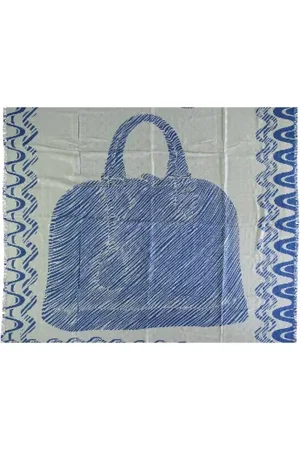 LOUIS VUITTON Pre-owned, Kobieta, Niebieski, ONE SIZE, Pre-owned Silk scarves