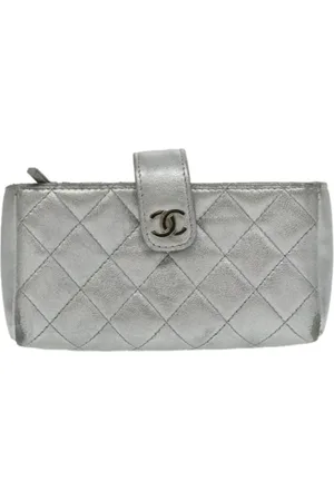 CHANEL Pre-owned, Kobieta, Szary, ONE SIZE, Skóra, Pre-owned Leather pouches