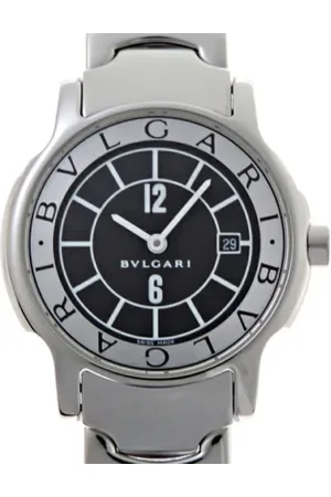 Bvlgari Pre-owned, Kobieta, Czarny, ONE SIZE, Pre-owned Stainless Steel watches