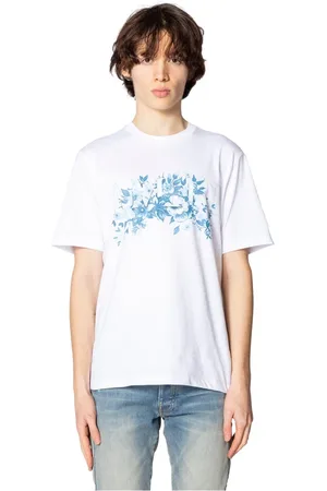 AMIRI Koszulki, Mężczyzna, Biały, S, Biała Garden Tee z Odważną Grafiką