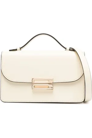 Victoria Beckham Torebki, Kobieta, Beżowy, ONE SIZE, Beżowa torba na ramię z klapą