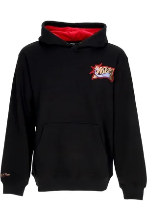 Mitchell & Ness Bluzy, Mężczyzna, Czarny, XL, NBA Premium Fleece Vintage Logo Hoodie