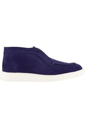 Atelier Verdi Buty, Mężczyzna, Niebieski, 41 EU, Nubuck Mid Loafer