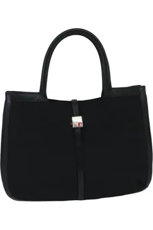 Bally Pre-owned, Kobieta, Czarny, ONE SIZE, Pre-owned Canvas handbags