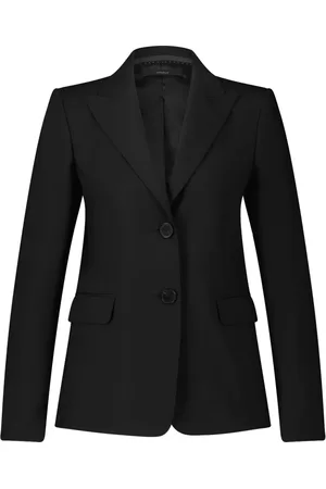 Windsor Kurtki, Kobieta, Czarny, L, Elegancki Wełniany Blezer ze Stretchu
