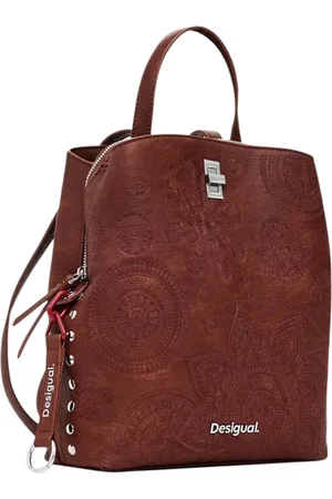 Desigual Torebki, Kobieta, brązowy, ONE SIZE, Kolekcja Wiosna/Lato Plecaki Damskie