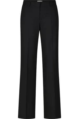 SEDUCTIVE Spodnie, Kobieta, Czarny, XL, Eleganckie spodnie o prostym kroju z fałdami