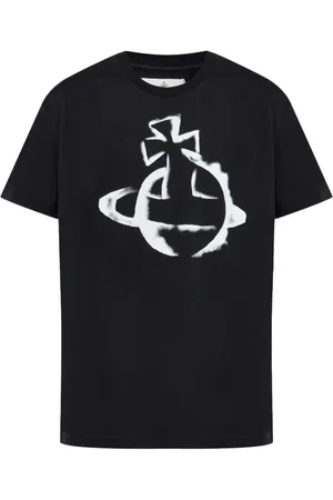 Vivienne Westwood Koszulki, Mężczyzna, Czarny, XL, Czarna koszulka z okrągłym dekoltem