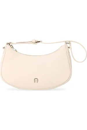 Aigner Torebki, Kobieta, Beżowy, ONE SIZE, Elegancka Skórzana Torebka Clutch