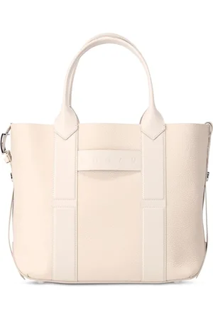Hogan Torebki, Kobieta, Beżowy, ONE SIZE, Skóra, Elegancka skórzana torba shopper