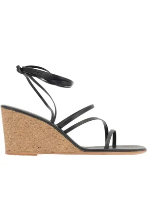 Ancient Greek Sandals Buty, Kobieta, Czarny, 39 EU, Czarne sandały na koturnie z wiązaniem
