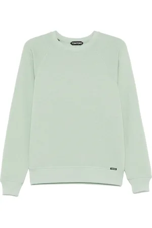 Tom Ford Bluzy, Mężczyzna, Zielony, L, Bawełna, Bluza z mieszanki bawełny