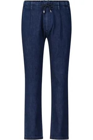 MOORER Jeansy, Mężczyzna, Niebieski, L, Denim, Lekkie japońskie dżinsy regular fit
