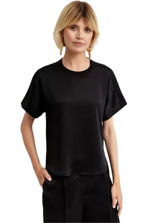 Simkhai Koszulki, Kobieta, Czarny, S, Czarny Damski T-shirt Addy