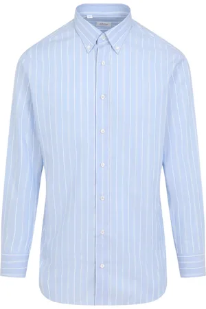 BRIONI Koszule, Mężczyzna, Niebieski, L, Niebieska Koszula Elegancki Styl