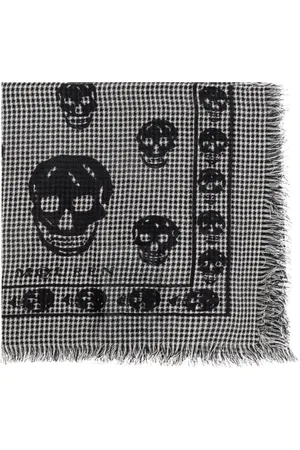 Alexander McQueen Akcesoria, Mężczyzna, Szary, ONE SIZE, Wełniany szal