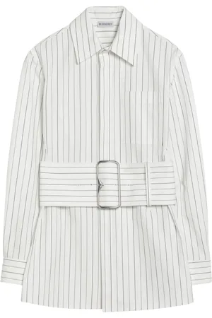 Burberry Bluzki, Kobieta, Biały, S, Koszula z Długim Rękawem
