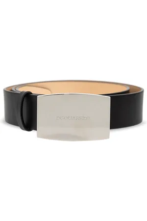Dsquared2 Akcesoria, Mężczyzna, Czarny, 95 CM, Skóra, Skórzany pasek