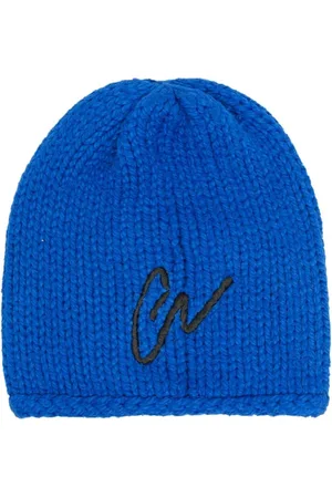 GREG LAUREN Akcesoria, Mężczyzna, Niebieski, ONE SIZE, Niebieski Beanie Czapka dla Mężczyzn