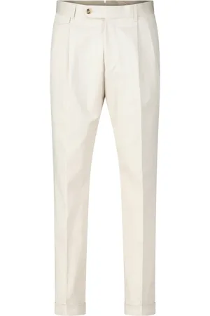 Windsor Spodnie, Mężczyzna, Beżowy, XL, Eleganckie Spodnie Chino