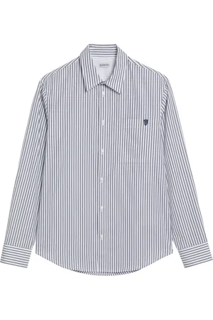 Burberry Koszule, Mężczyzna, Biały, L, Bawełna, Koszula z Długim Rękawem