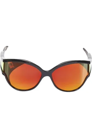 Balenciaga Pre-owned, Kobieta, Pomarańczowy, ONE SIZE, Len, Pre-owned Acetate sunglasses