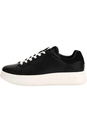 Guess Buty, Mężczyzna, Czarny, 45 EU, Czarne Sneakersy dla Mężczyzn