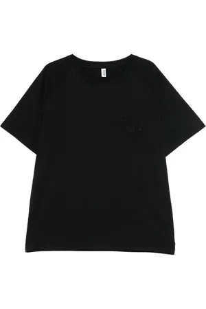 Moschino Koszulki, Mężczyzna, Czarny, S, Czarny T-shirt z kieszenią na piersi