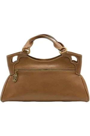 Cartier Pre-owned, Kobieta, brązowy, ONE SIZE, Skóra, Pre-owned Skórzane torebki