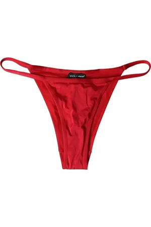 Dolce & Gabbana Stroje kąpielowe, Kobieta, Czerwony, S, Nylon, Czerwony Nylonowy Bikini Beachwear