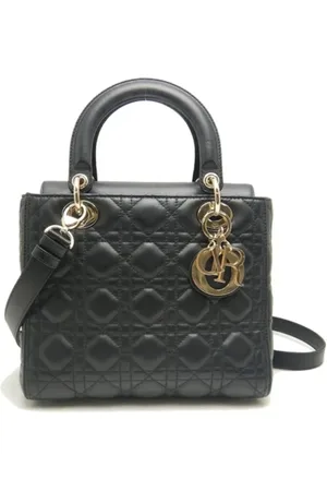 Dior Pre-owned, Kobieta, Czarny, ONE SIZE, Skóra, Pre-owned Skórzane torebki