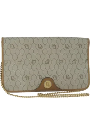 Dior Pre-owned, Kobieta, Beżowy, ONE SIZE, Pre-owned Canvas clutches