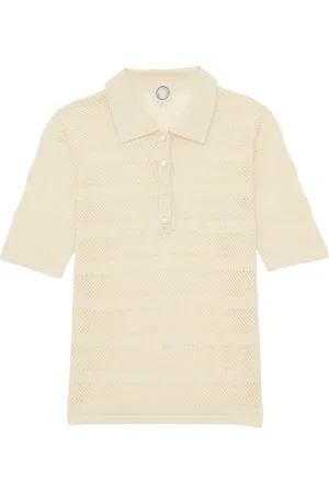 Inès de la Fressange Koszulki, Kobieta, Beżowy, XL, Top z lnu Simon