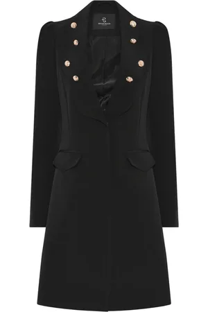 Bruuns Bazaar Sukienki, Kobieta, Czarny, L, Elegancka czarna sukienka z dekoltem w serek