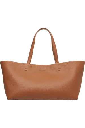 Orciani Torebki, Kobieta, brązowy, ONE SIZE, Skóra, Luksusowa brązowa skórzana torba shopper