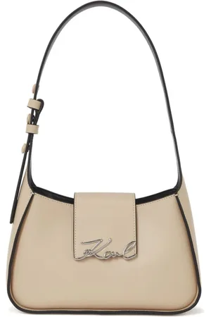 Karl Lagerfeld Torebki, Kobieta, Beżowy, ONE SIZE, Skórzana Torba