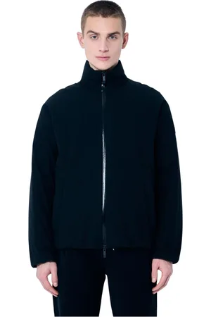 Moncler Kurtki, Mężczyzna, Czarny, M, Matowa Kurtka Puchowa z Logo