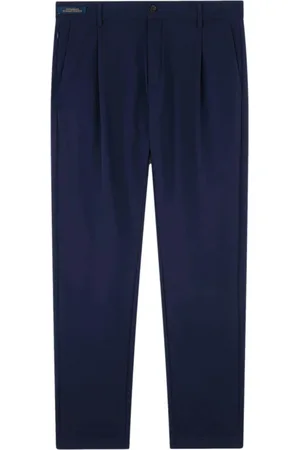 Paul & Shark Spodnie, Mężczyzna, Niebieski, L, Poliester, Niebieskie spodnie chino Dynamic Stretch