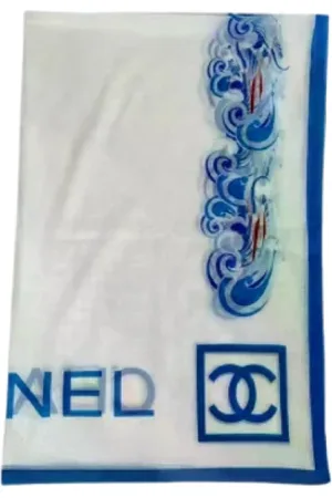CHANEL Pre-owned, Kobieta, Wielobarwność, ONE SIZE, Bawełna, Pre-owned Silk scarves