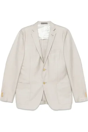 corneliani Kurtki, Mężczyzna, Beżowy, 2XL, Luksusowa Kamizelka z Wełny Jedwabiu Lnem