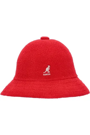Kangol Akcesoria, Mężczyzna, Czerwony, S, Nylon, Casual Bermuda Bucket Hat w kolorze Scarlet