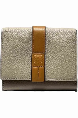 Loewe Pre-owned, Kobieta, Beżowy, ONE SIZE, Pre-owned skórzane portfele