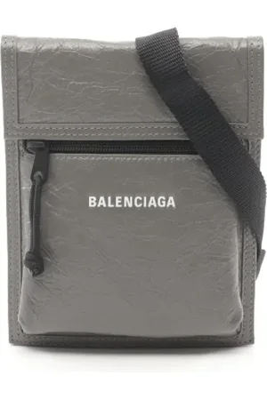 Balenciaga Pre-owned, Mężczyzna, Szary, ONE SIZE, Skóra, Pre-owned Leather crossbody-bags